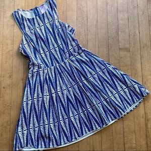 High-neck Patterned Dress